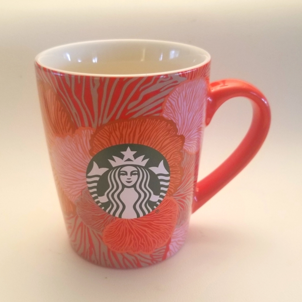 Starbucks Coral Mermaid Coffee  Cup 10 oz.